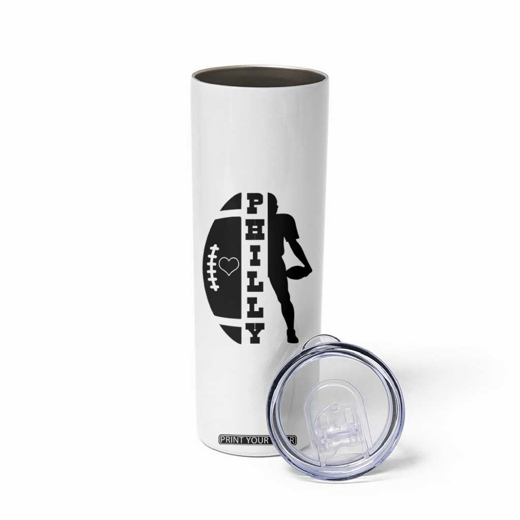 Philly Football Spirit Skinny Tumbler Proud Fan Humor Gift TS12 Print Your Wear