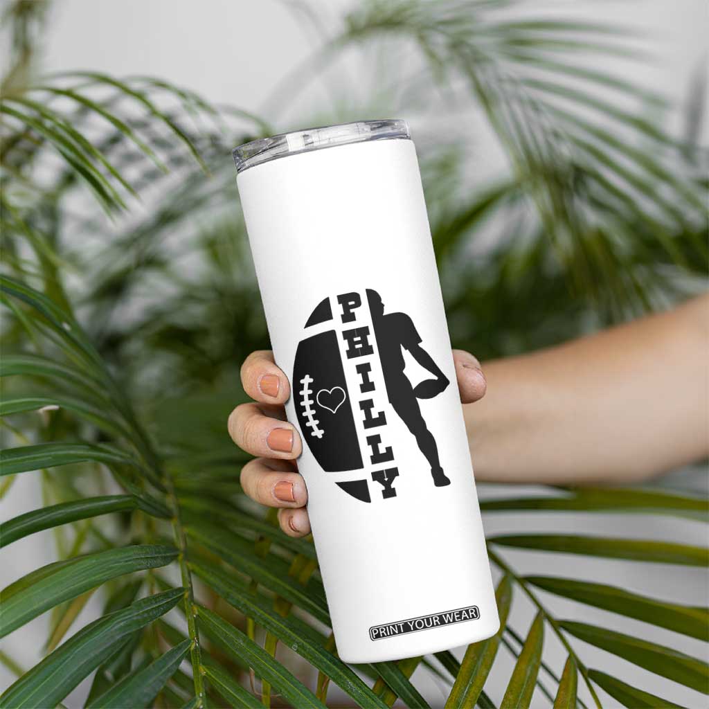 Philly Football Spirit Skinny Tumbler Proud Fan Humor Gift TS12 Print Your Wear