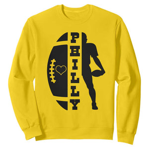Philly Football Spirit Sweatshirt Proud Fan Humor Gift TS12 Daisy Print Your Wear