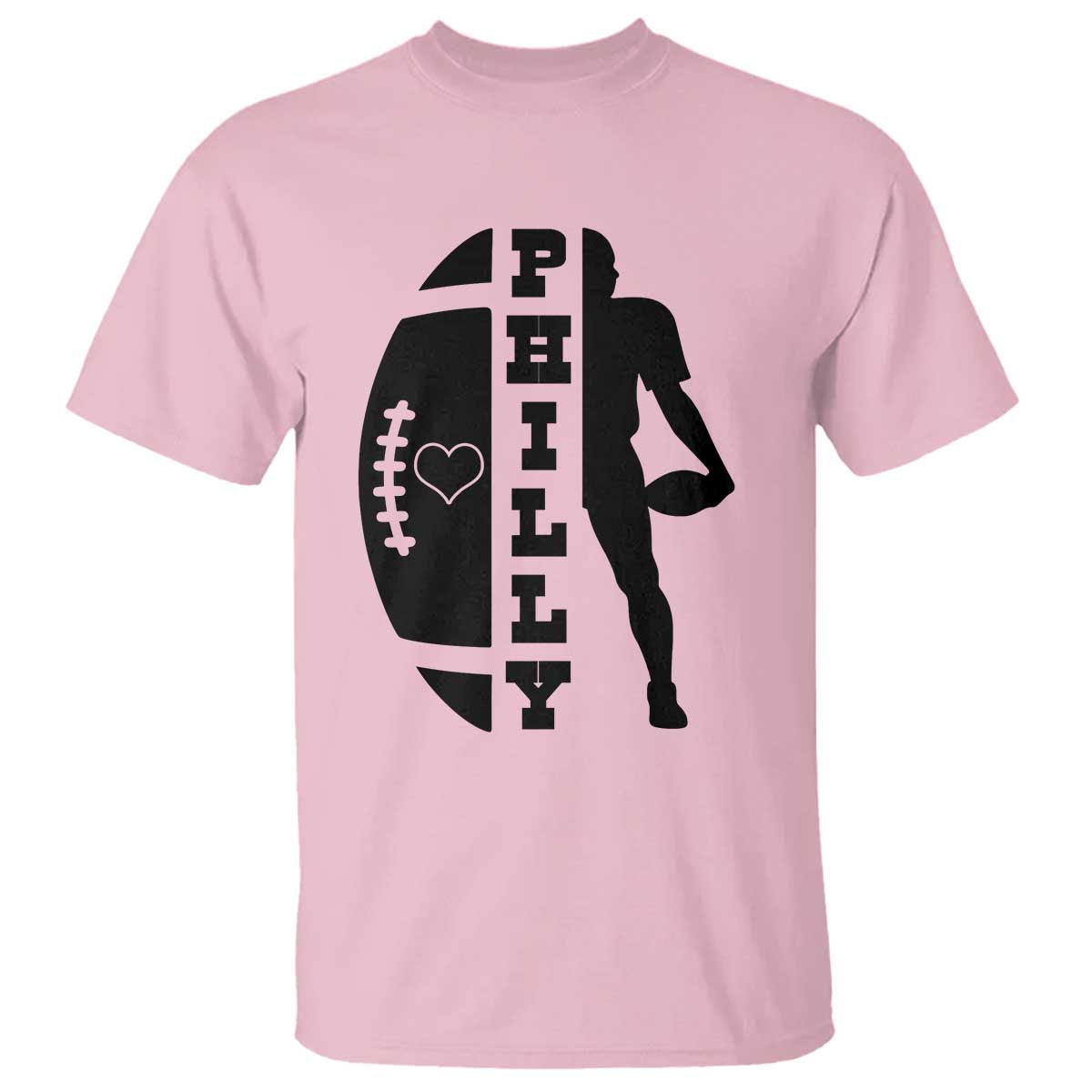 Philly Football Spirit T Shirt Proud Fan Humor Gift TS12 Light Pink Print Your Wear