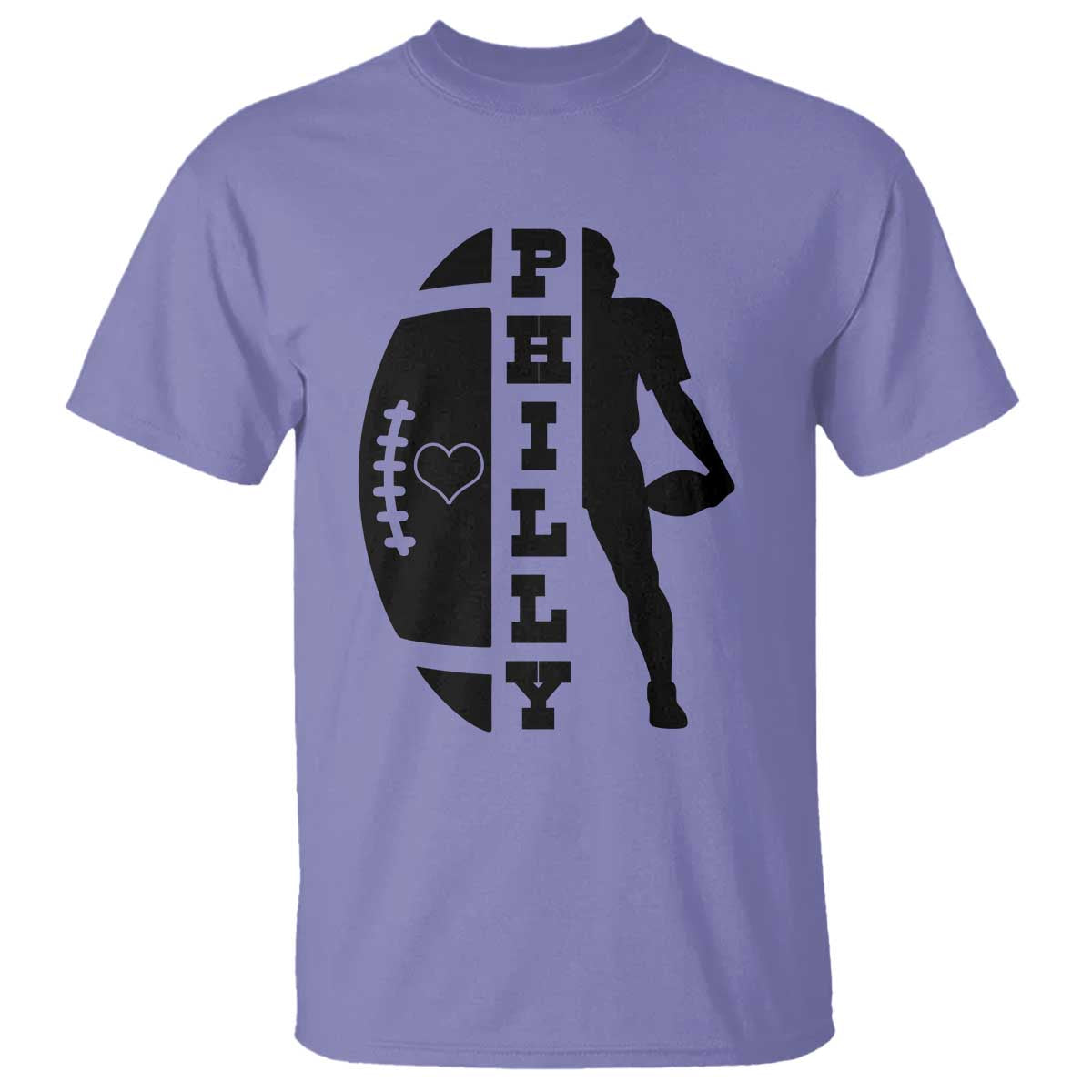Philly Football Spirit T Shirt Proud Fan Humor Gift TS12 Violet Print Your Wear