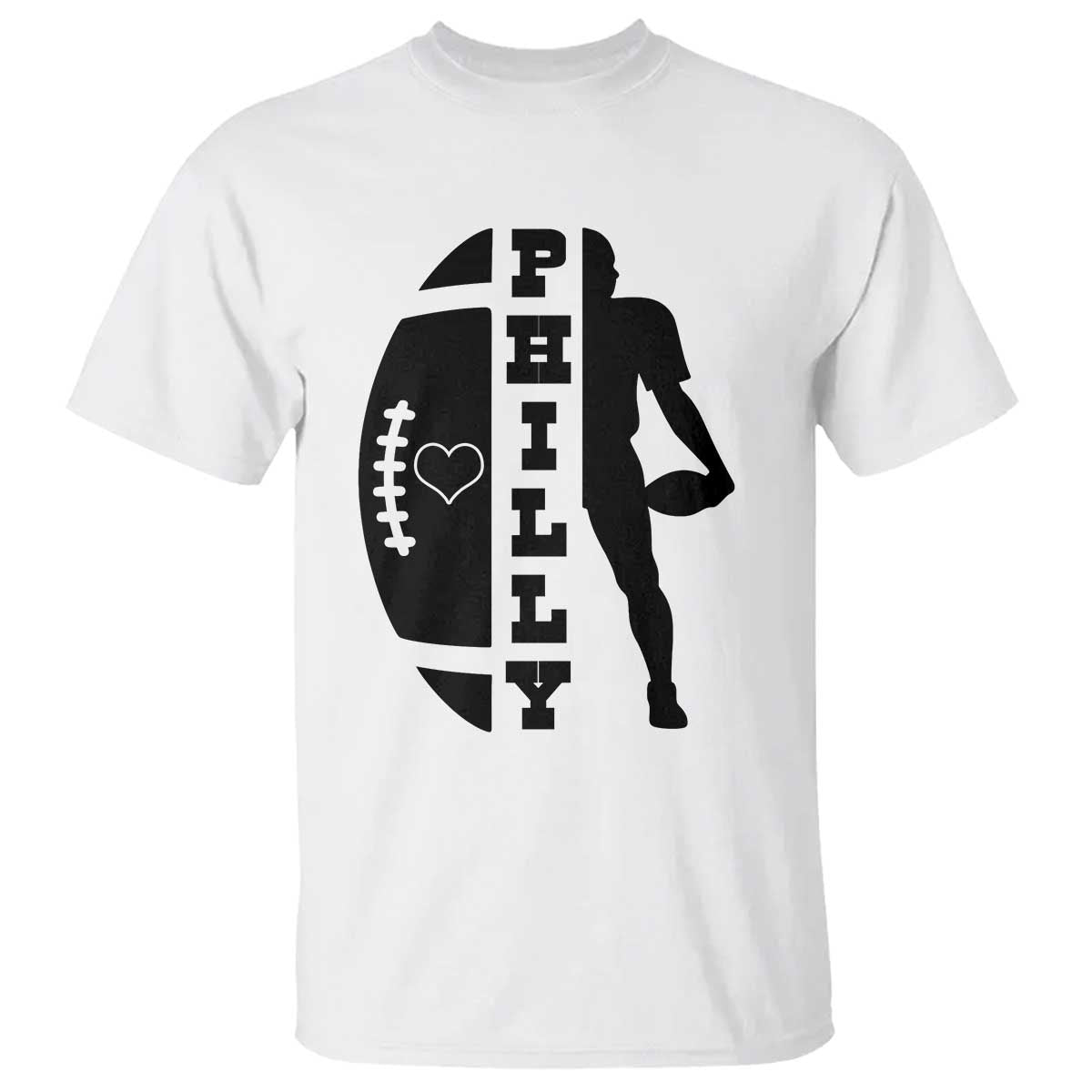 Philly Football Spirit T Shirt Proud Fan Humor Gift TS12 White Print Your Wear