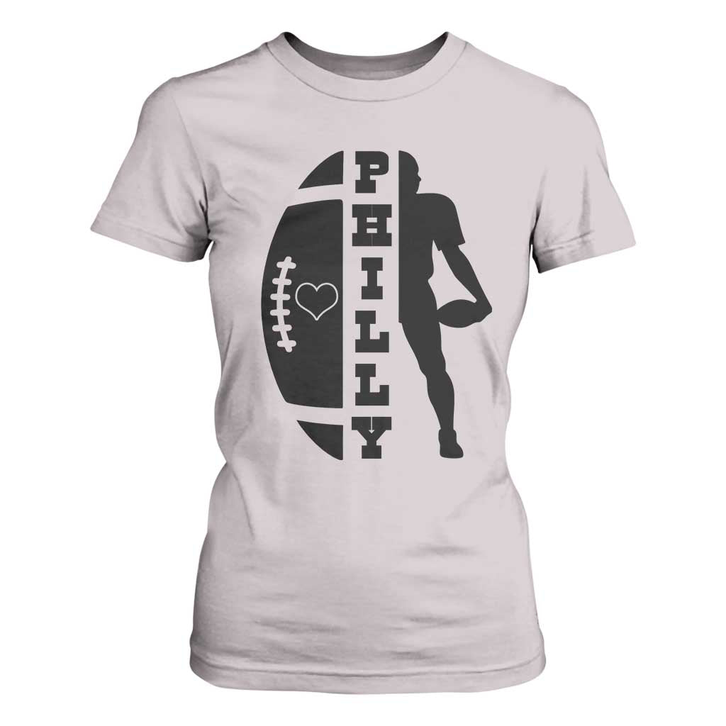 Philly Football Spirit T Shirt For Women Proud Fan Humor Gift TS12 Ice Gray Print Your Wear