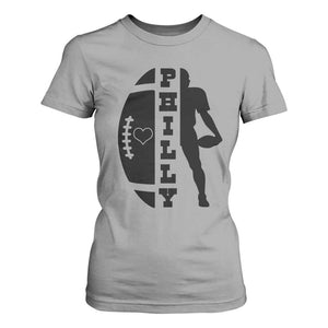 Philly Football Spirit T Shirt For Women Proud Fan Humor Gift TS12 Sport Gray Print Your Wear