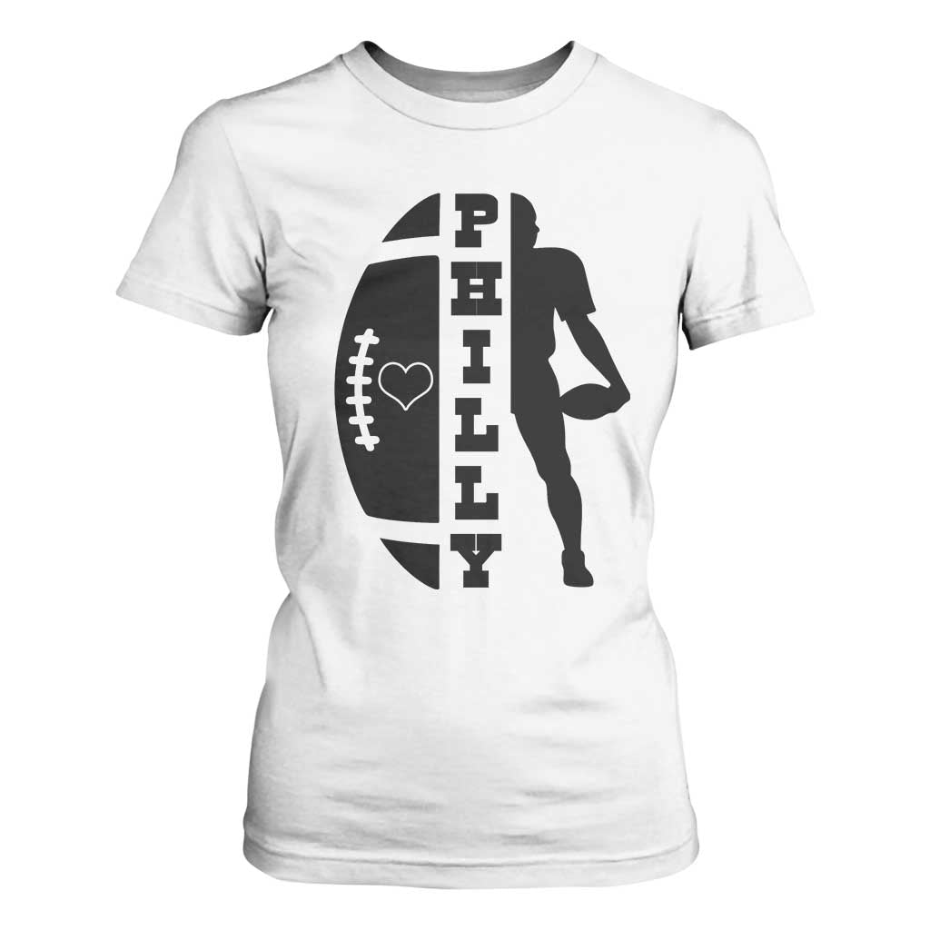 Philly Football Spirit T Shirt For Women Proud Fan Humor Gift TS12 White Print Your Wear