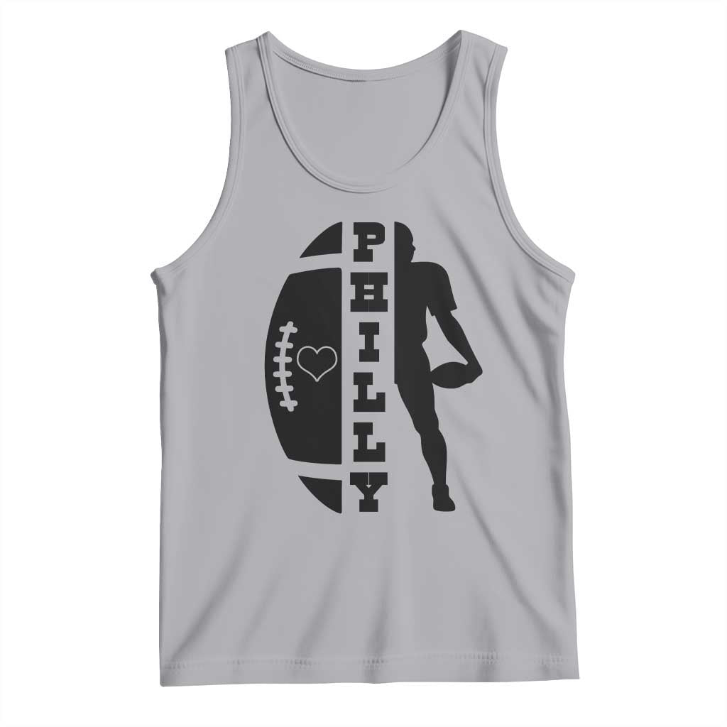 Philly Football Spirit Tank Top Proud Fan Humor Gift TS12 Athletic Heather Print Your Wear