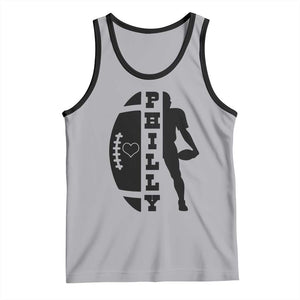 Philly Football Spirit Tank Top Proud Fan Humor Gift TS12 Athletic Heather Black Print Your Wear