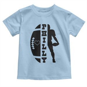Philly Football Spirit Toddler T Shirt Proud Fan Humor Gift TS12 Light Blue Print Your Wear