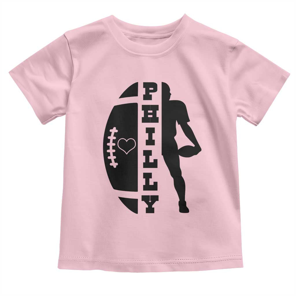 Philly Football Spirit Toddler T Shirt Proud Fan Humor Gift TS12 Light Pink Print Your Wear