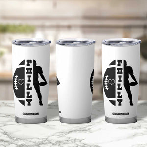 Philly Football Spirit Tumbler Cup Proud Fan Humor Gift TS12 Print Your Wear