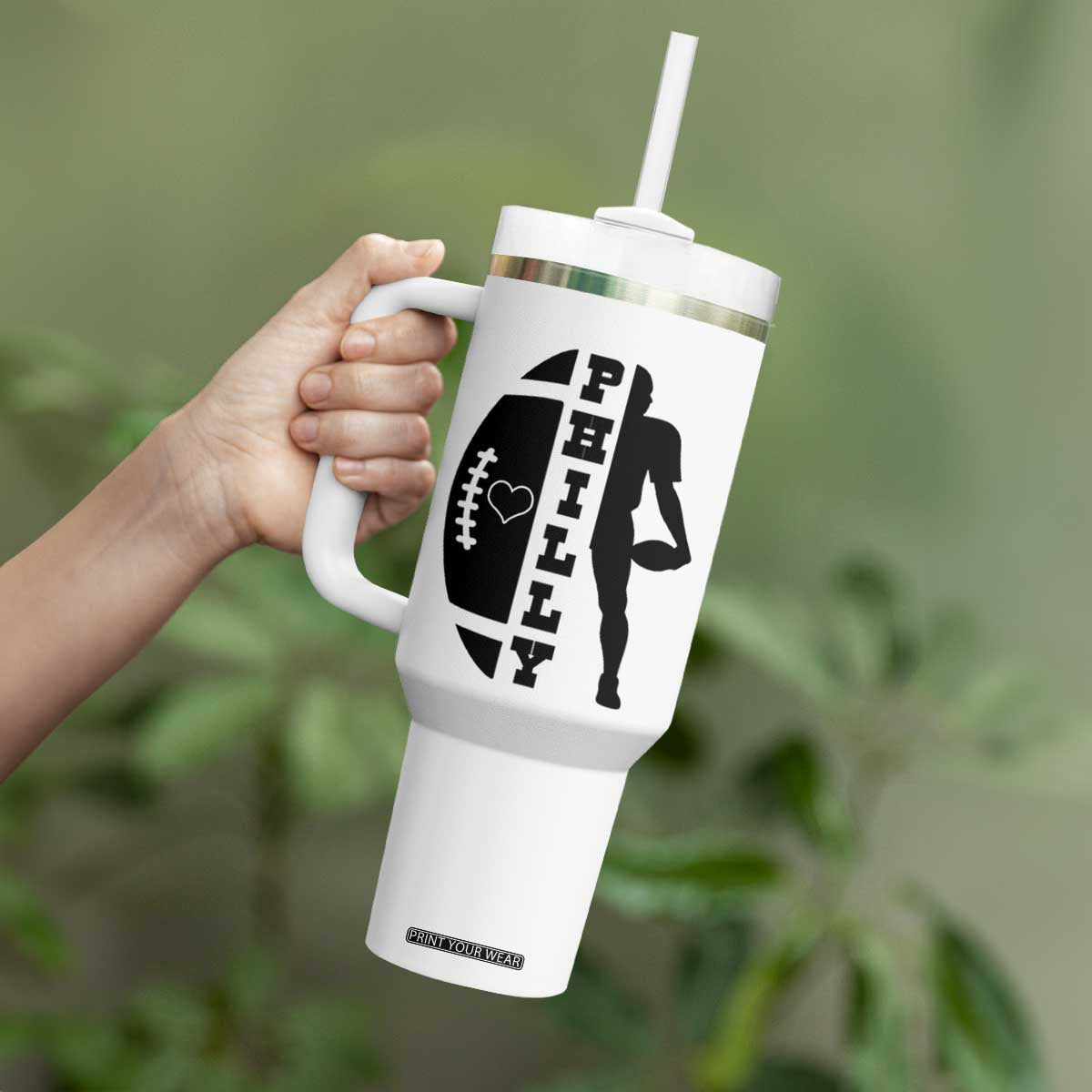 PFE Spirit Proud Fan Humor Gift Tumbler With Handle TS12 Print Your Wear