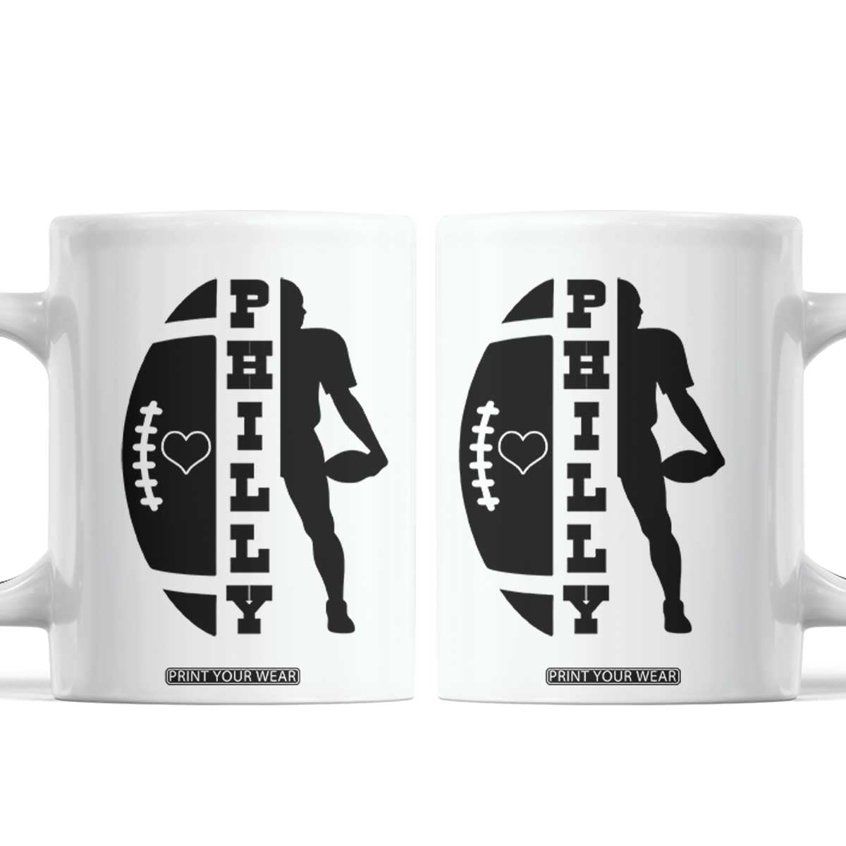 Philly Football Spirit Coffee Mug Proud Fan Humor Gift TS12 White Print Your Wear