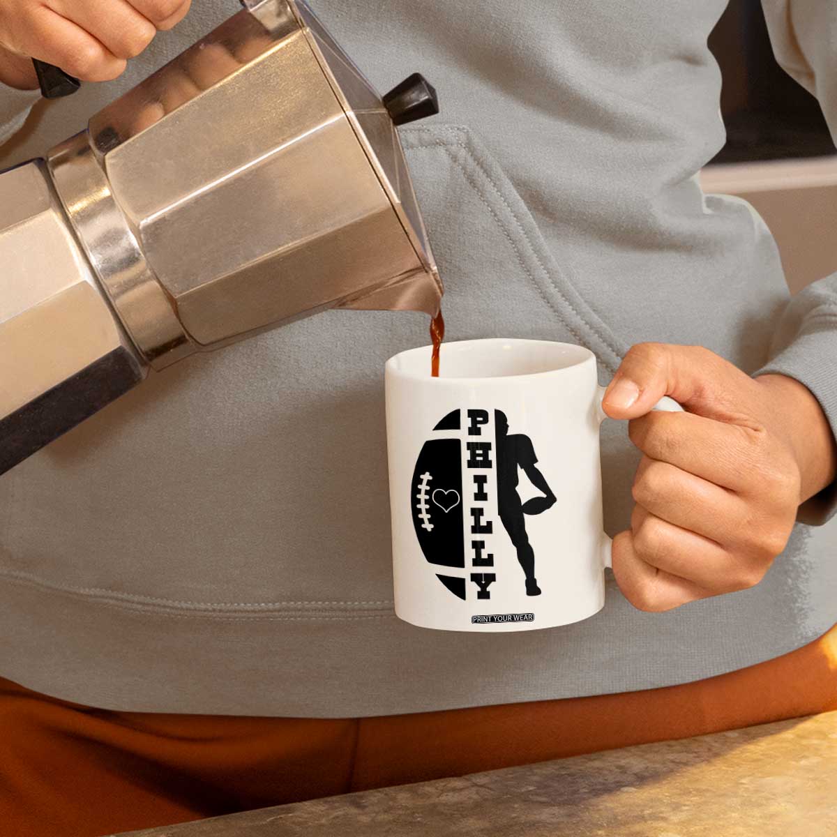 Philly Football Spirit Coffee Mug Proud Fan Humor Gift TS12 Print Your Wear