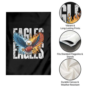 Eagles Football Garden Flag Patriotic Eagle American Flag Gift TS12 Print Your Wear
