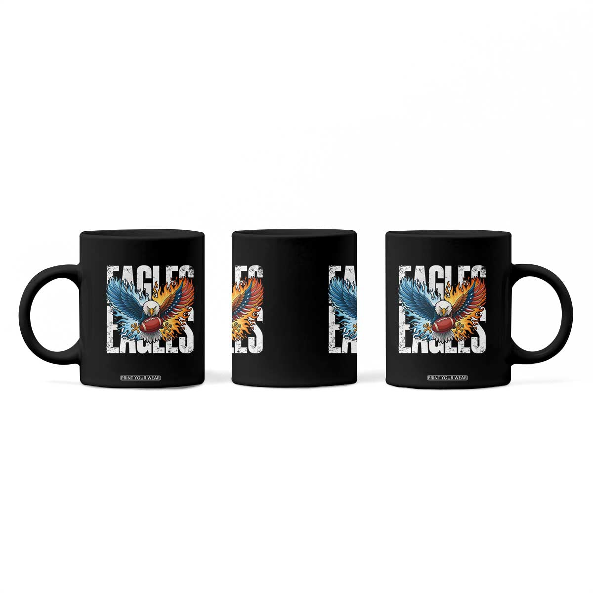 Eagles Football Coffee Mug Patriotic Eagle American Flag Gift TS12 Print Your Wear