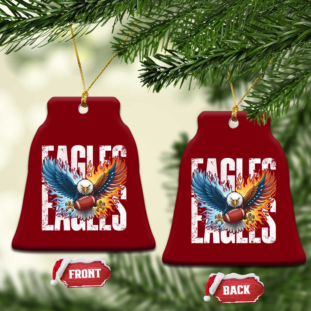 EF Lover Patriotic Eagle American Flag Gift Ceramic Ornament TS12 Print Your Wear