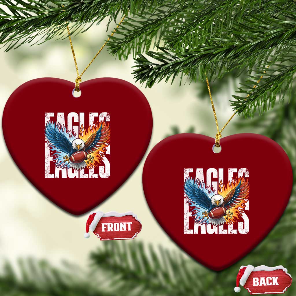 Eagles Football Ceramic Ornament Patriotic Eagle American Flag Gift TS12 Print Your Wear