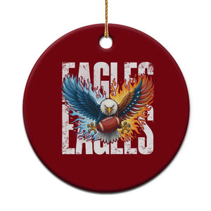 EF Lover Patriotic Eagle American Flag Gift Ceramic Ornament TS12 1pc Red Print Your Wear