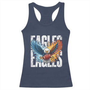 Eagles Football Racerback Tank Top Patriotic Eagle American Flag Gift TS12 Navy Print Your Wear