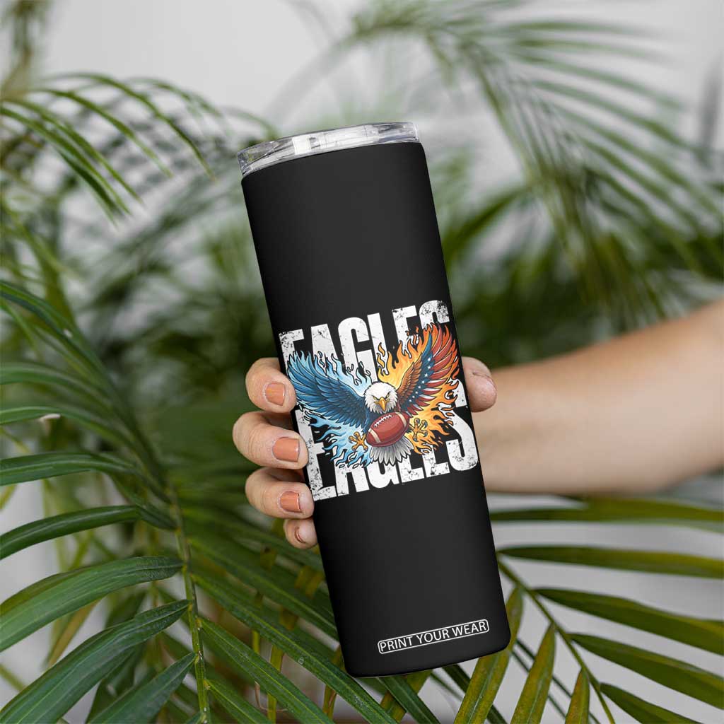 EF Lover Patriotic Eagle American Flag Gift Skinny Tumbler TS12 Print Your Wear