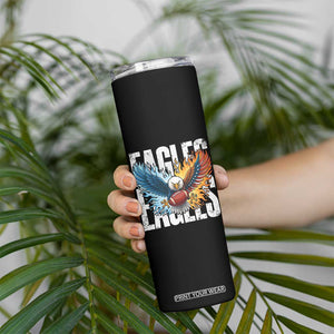 EF Lover Patriotic Eagle American Flag Gift Skinny Tumbler TS12 Print Your Wear