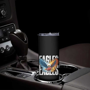 EF Lover Patriotic Eagle American Flag Gift Skinny Tumbler TS12 Print Your Wear
