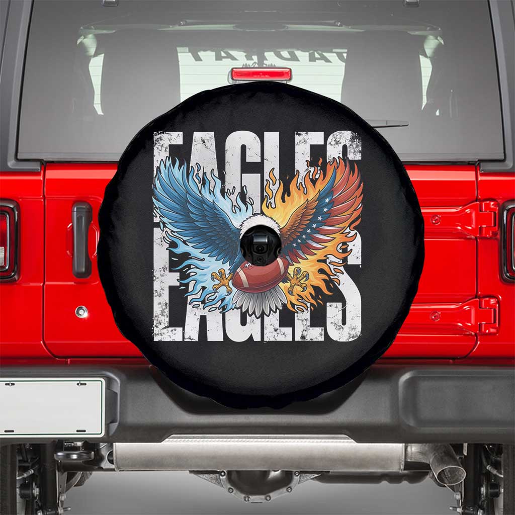 EF Lover Patriotic Eagle American Flag Gift Spare Tire Cover TS12 Black Print Your Wear