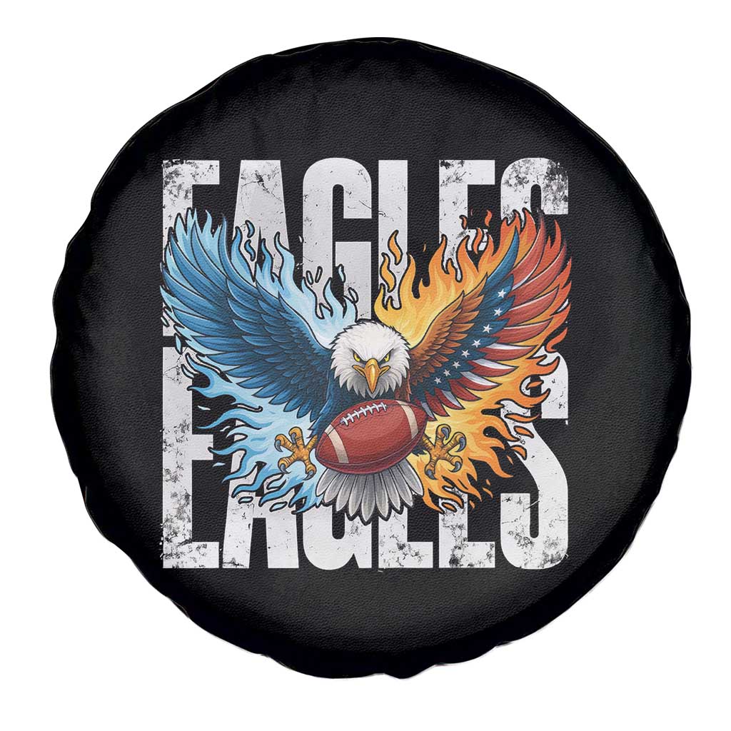 Eagles Football Spare Tire Cover Patriotic Eagle American Flag Gift TS12 Print Your Wear