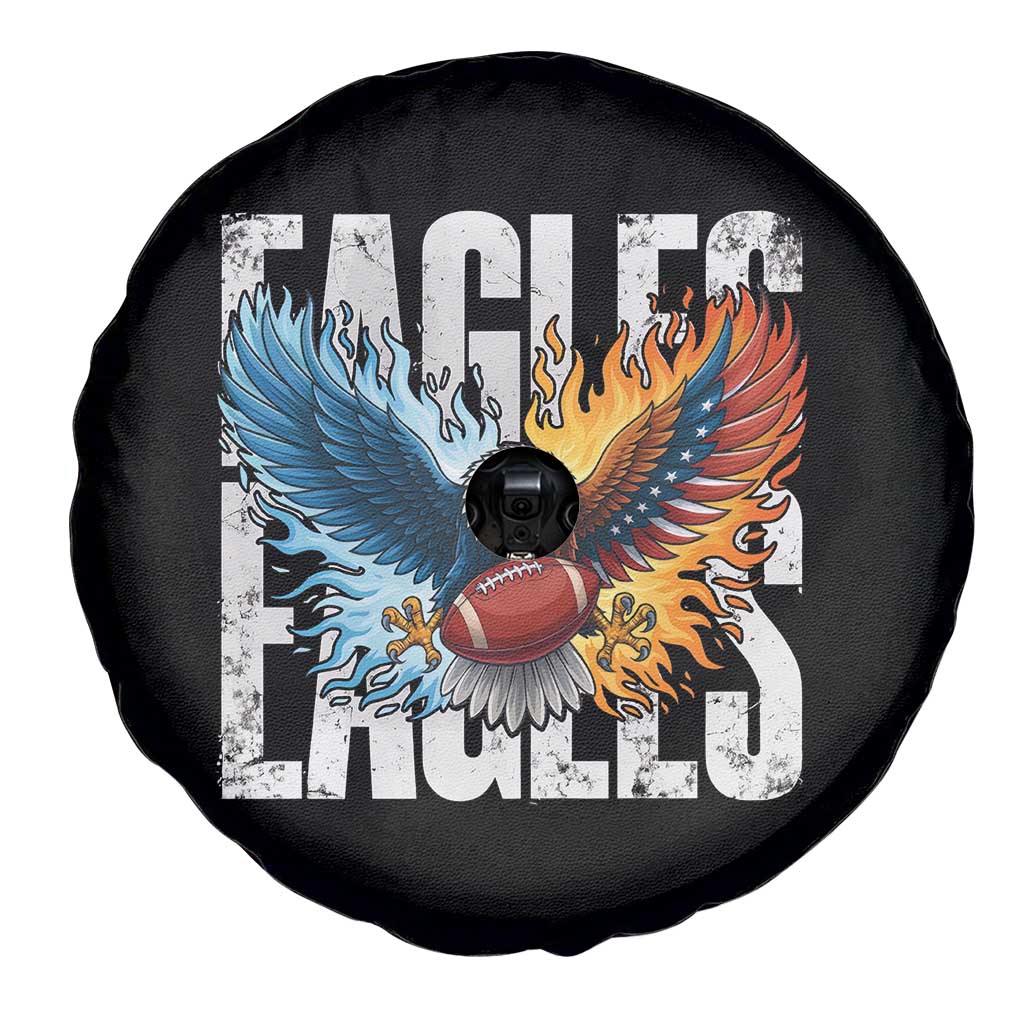 Eagles Football Spare Tire Cover Patriotic Eagle American Flag Gift TS12 Print Your Wear