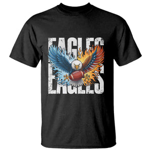 Eagles Football T Shirt Patriotic Eagle American Flag Gift TS12 Black Print Your Wear
