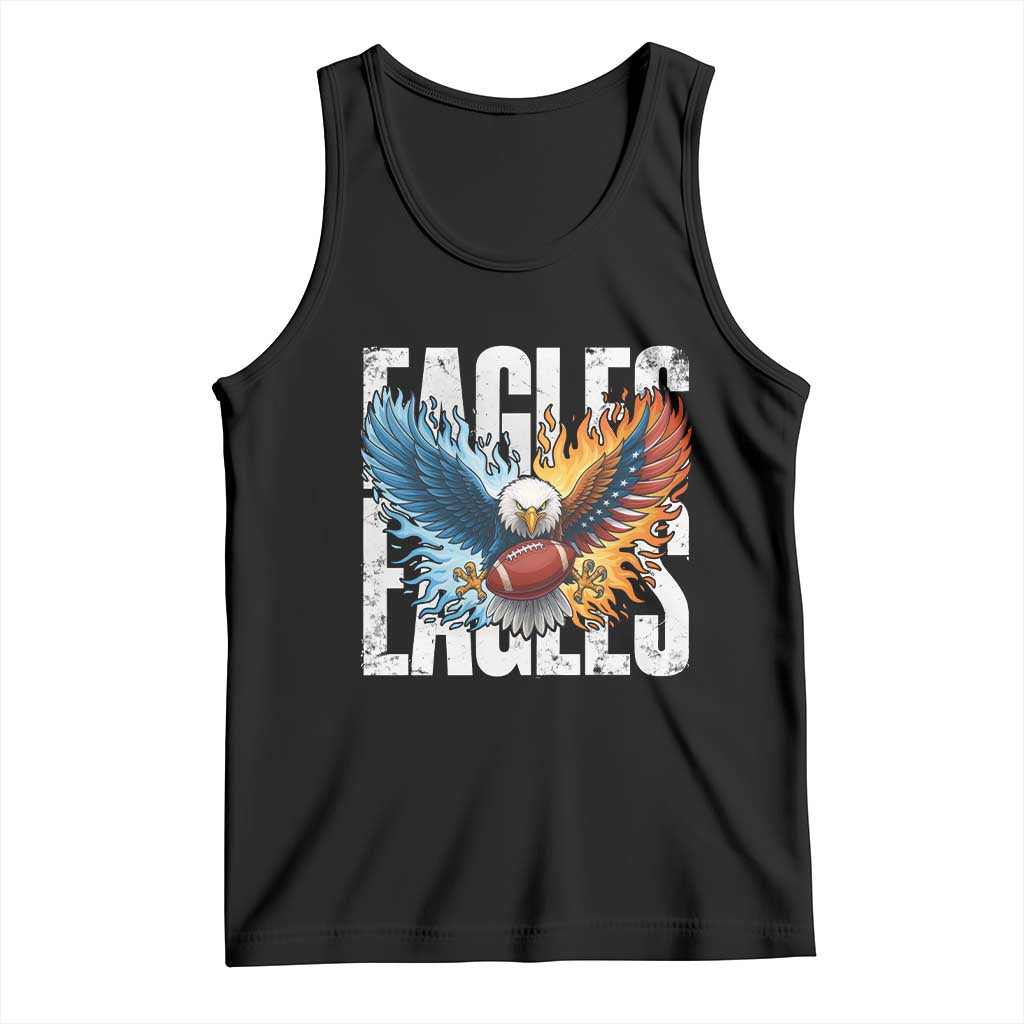 Eagles Football Tank Top Patriotic Eagle American Flag Gift TS12 Black Print Your Wear