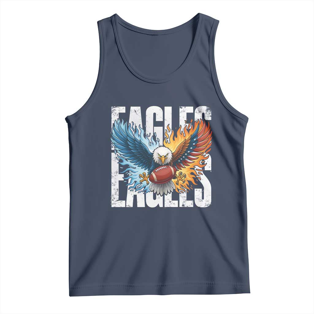 Eagles Football Tank Top Patriotic Eagle American Flag Gift TS12 Navy Print Your Wear