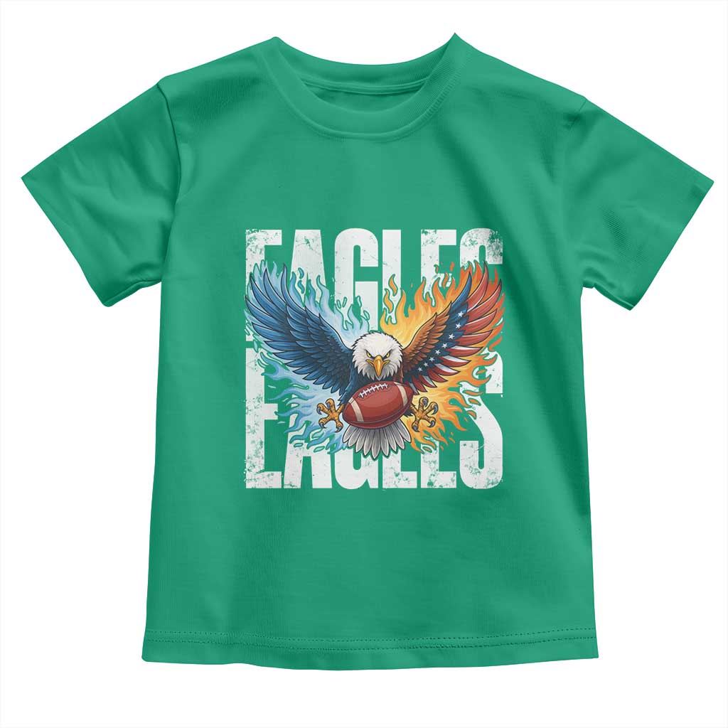 Eagles Football Toddler T Shirt Patriotic Eagle American Flag Gift TS12 Irish Green Print Your Wear