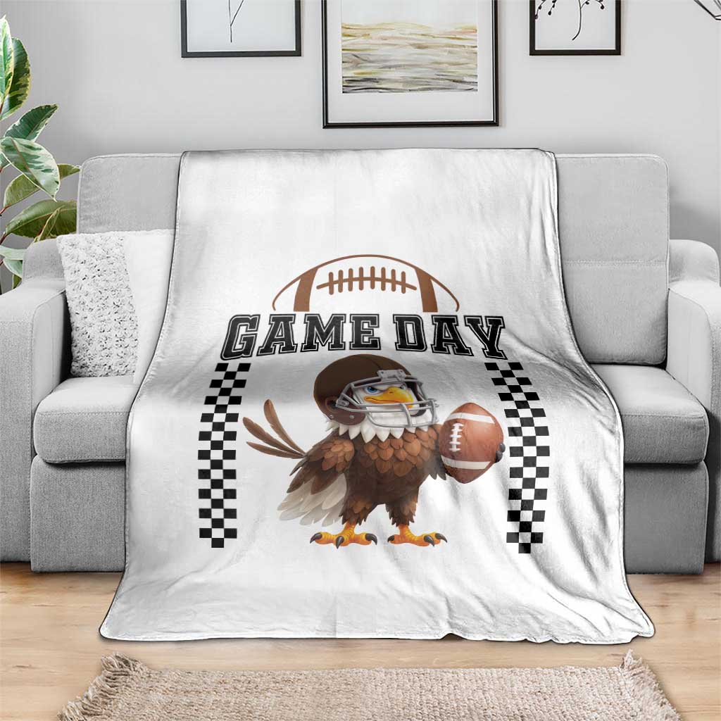 Eagle Football Throw Blanket Game Day Humor Gift TS12 Print Your Wear