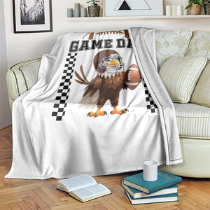 Eagle Football Throw Blanket Game Day Humor Gift TS12 Print Your Wear