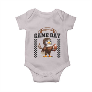 Eagle Football Baby Onesie Game Day Humor Gift TS12 Ice Gray Print Your Wear