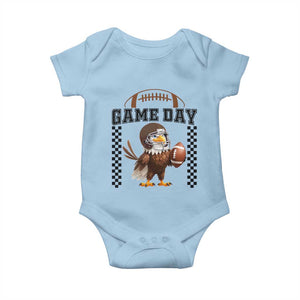 Eagle Football Baby Onesie Game Day Humor Gift TS12 Light Blue Print Your Wear