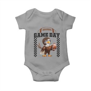 Eagle Football Baby Onesie Game Day Humor Gift TS12 Sport Gray Print Your Wear