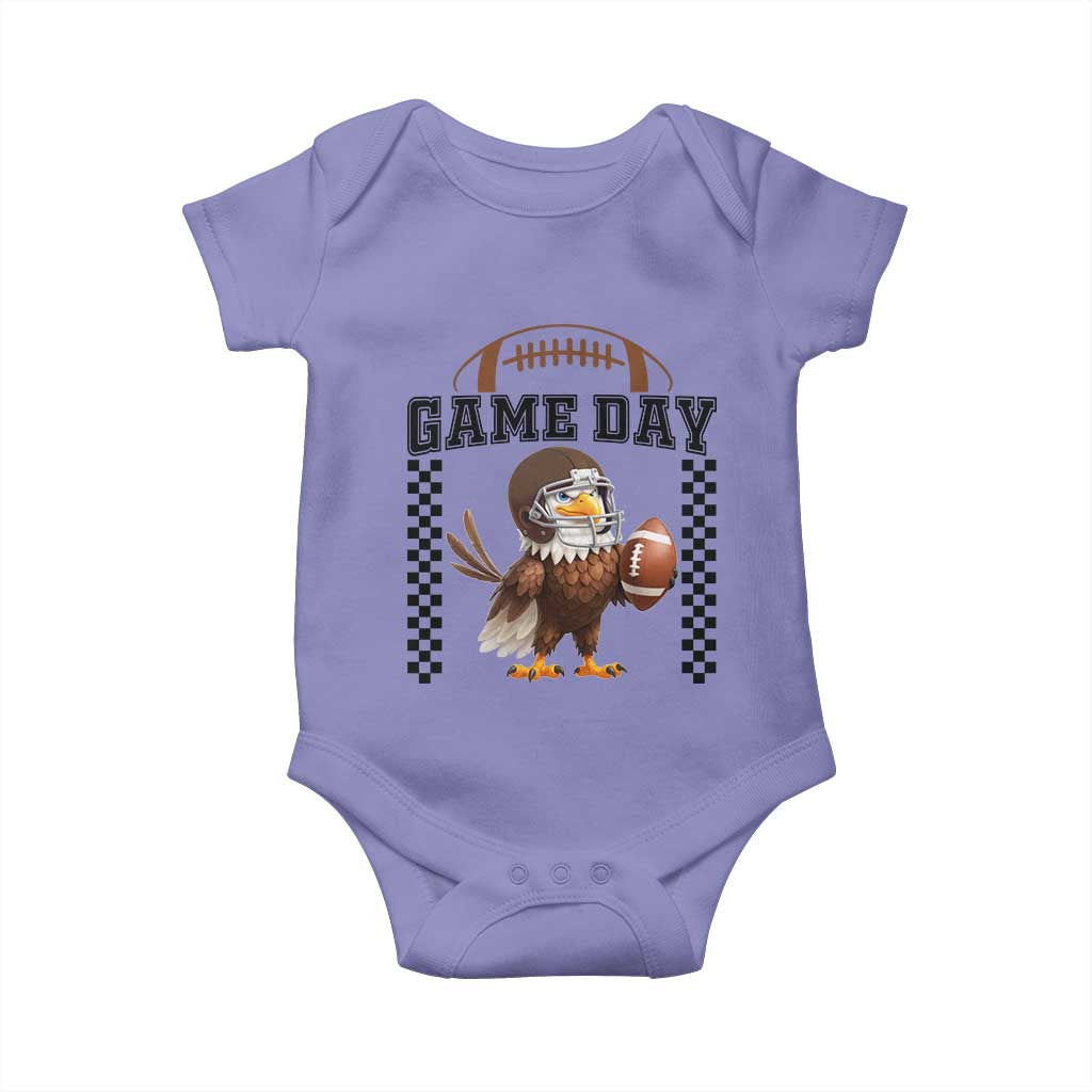Eagle Football Baby Onesie Game Day Humor Gift TS12 Violet Print Your Wear