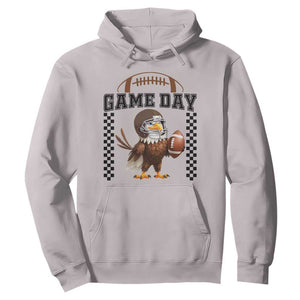 Eagle Football Hoodie Game Day Humor Gift TS12 Ice Gray Print Your Wear