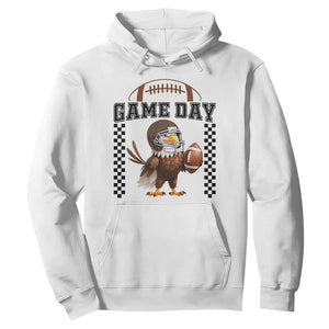 Eagle Football Hoodie Game Day Humor Gift TS12 White Print Your Wear
