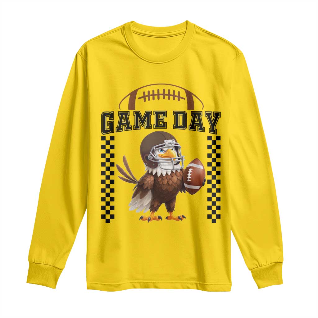 Eagle Football Long Sleeve Shirt Game Day Humor Gift TS12 Daisy Print Your Wear
