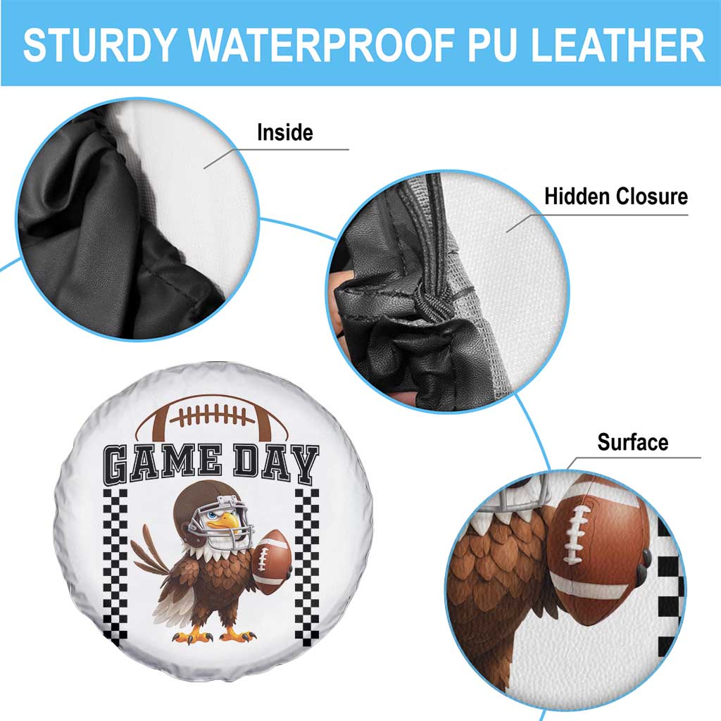 Eagle Football Spare Tire Cover Game Day Humor Gift TS12 Print Your Wear