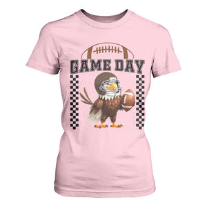 Eagle Football T Shirt For Women Game Day Humor Gift TS12 Light Pink Print Your Wear