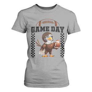 Eagle Football T Shirt For Women Game Day Humor Gift TS12 Sport Gray Print Your Wear