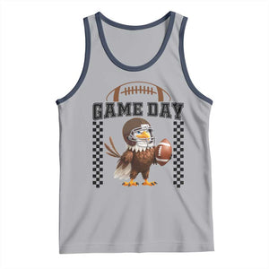 Eagle Football Tank Top Game Day Humor Gift TS12 Athletic Heather Navy Print Your Wear