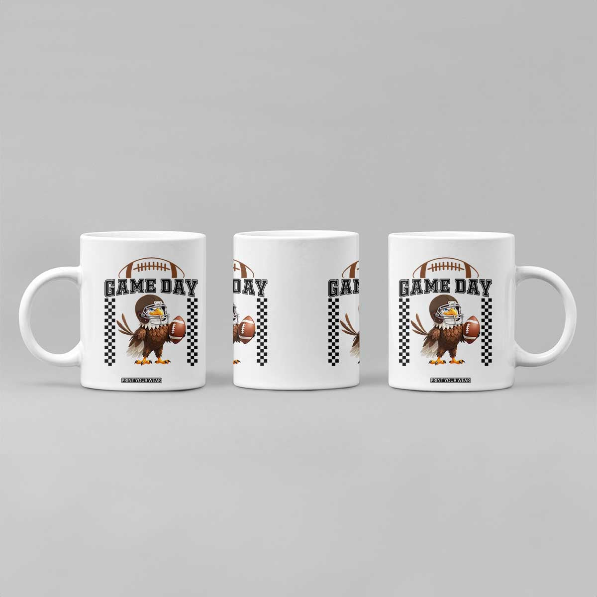 Eagle Football Coffee Mug Game Day Humor Gift TS12 Print Your Wear
