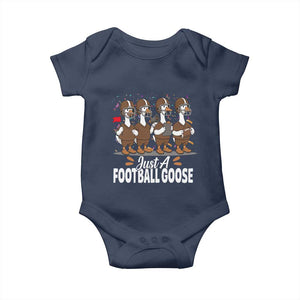Just A Football Goose Baby Onesie Animal Sports Fan Gift TS12 Navy Print Your Wear