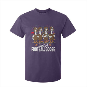 Just A Football Goose T Shirt For Kid Animal Sports Fan Gift TS12 Purple Print Your Wear