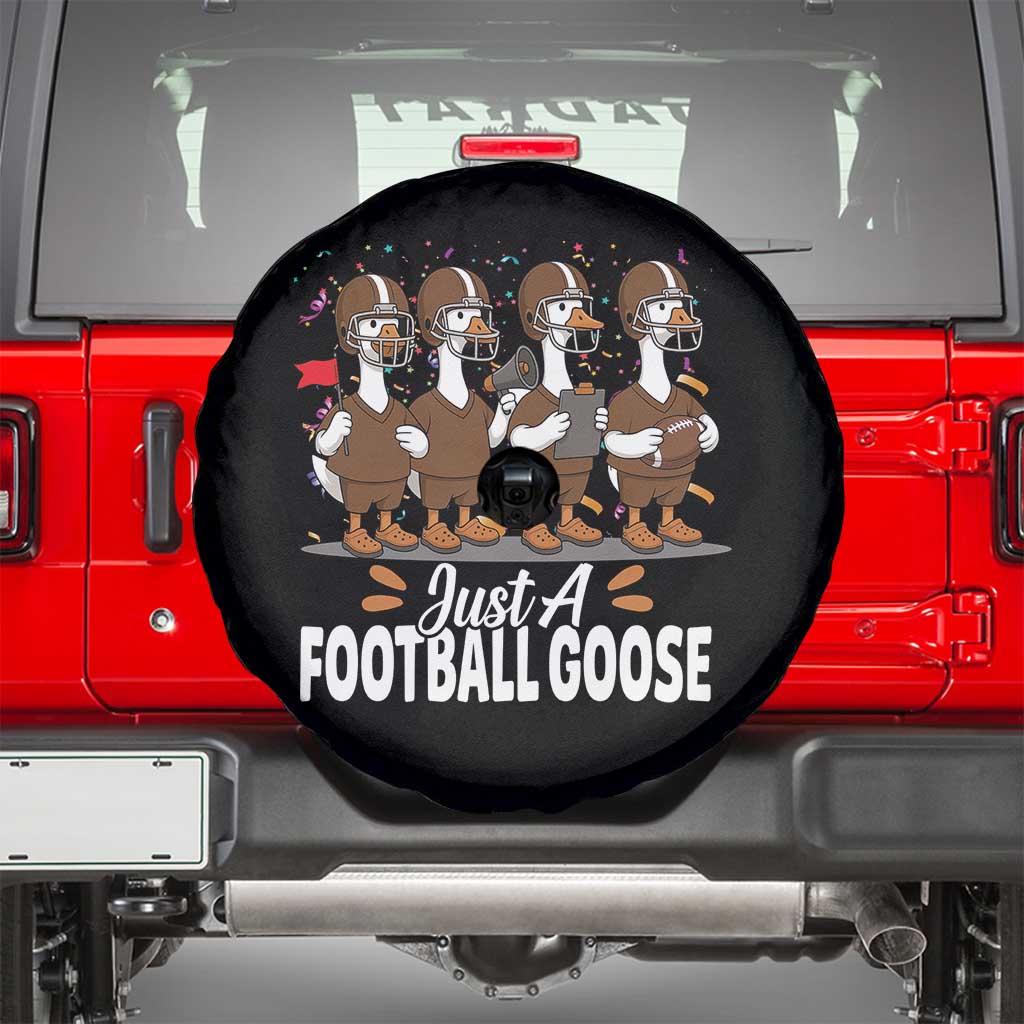 Just A Football Goose Spare Tire Cover Animal Sports Fan Gift TS12 Black Print Your Wear